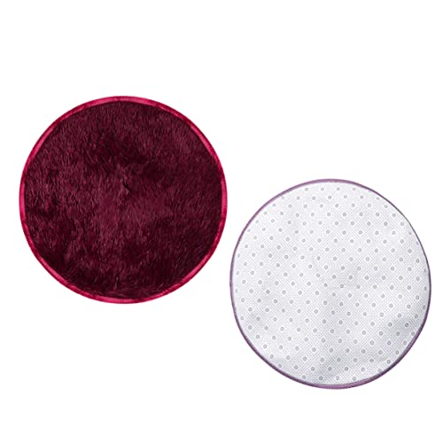 Supvox 60x60cm Haustier Runde Matte Warme Kissen Für Hund Plüsch Kissen Warme Pad Wiederverwendbare Hund Bett von Supvox