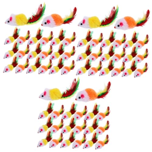 Supvox 60 STK Katzenspielzeug Plüsch-Mäuse-Spielzeug Katzenspielzeugbälle interaktives Spielzeug funnytoys Spielzeuge Plüschtier Fellrasselnde Mäuse Spielzeug für Haustiere die Katze Supvox 60 STK Katzenspielzeug Plüsch-Mäuse-Spielzeug Katzenspielzeugbälle interaktives Spielzeug funnytoys Spielzeuge Plüschtier Fellrasselnde Mäuse Spielzeug für Haustiere die Katze von Supvox