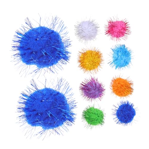 Supvox 60 Stück Glitzernde Spielbälle für Kätzchen Fördert Bewegung und Spaß für Drinnen zur Beschäftigung von Katzen von Supvox