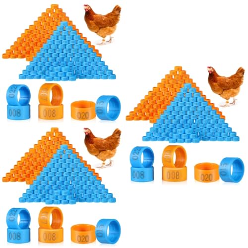 Supvox 600 STK Hühnerfußring Hühnerbeinbänder Mehrfarbig Vogelbeinringe Etiketten Für Kleidung Hühnerstall Für 6 Hühner Fußbänder Für Geflügel Taubenfußbänder Huhn Abs Henne Automatisch von Supvox