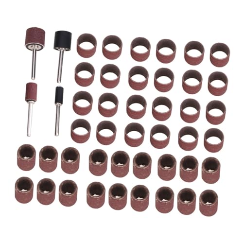 Supvox 64 Stück Teiliges Pet Manicure mit Verbindungsstangen Langlebiges Schleifpapier Körnung Polierfähige Schleifringe für Präzises Nagel und Krallenschleifen bei Kleinen Haustieren von Supvox