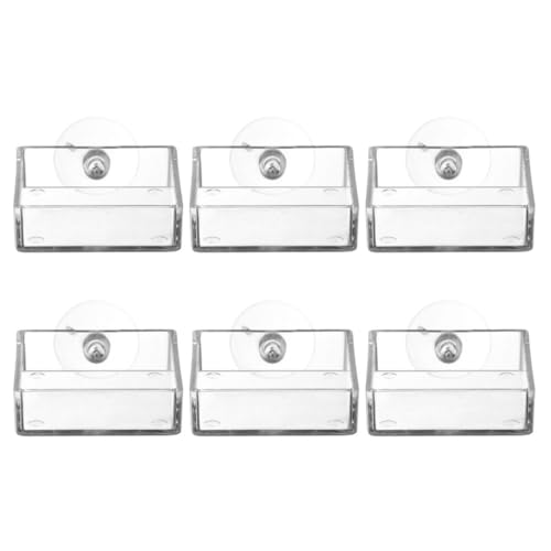 Supvox Fischfutterhalter Für Aquarien Stabiler Futternapf Aus Acryl Mit Näpfen Kompakt Leicht Zu Reinigen von Supvox