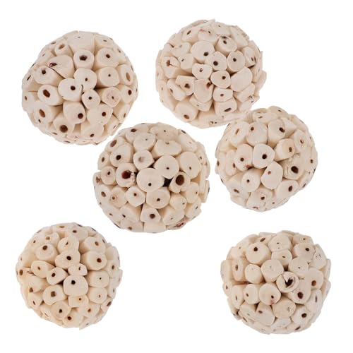 Supvox Kauspielzeug Für Vögel Papageien Kleintiere Meerschweinchen Hamster Hasen Chinchillas 6er-Pack von Supvox