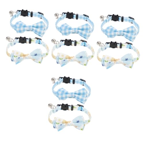 Supvox 8 STK Haustier Katzenhalsband Katzenhalsband Tragbares Hundehalsband Cosplay-zubehör Hundehalsband Für Kleine Hunde Kätzchen-Kragen Stoff Hundebedarf Einstellbar von Supvox