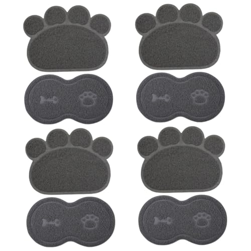 Supvox 8 STK Haustiermatte Katzentrinkschale Pad Platzdeckchen für Hundefutter Hunde Matte hundepolster Tischsets Hund Trinknapf Pad Katze Fressnapf Pad Katzen und Hunde rutschfeste Matte von Supvox