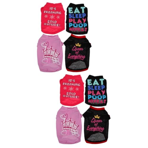 Supvox 8 STK Haustierweste Hundet-Shirt Atmungsaktive Haustier-Shirts Jungen summerdress sommeroutfit Kleider Hunde-Pullover-Outfit Atmungsaktive Bekleidung für Hunde Hündchen einstellen Supvox 8 STK Haustierweste Hundet-Shirt Atmungsaktive Haustier-Shirts Jungen summerdress sommeroutfit Kleider Hunde-Pullover-Outfit Atmungsaktive Bekleidung für Hunde Hündchen einstellen von Supvox