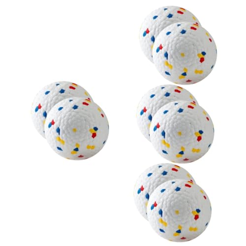 Supvox 8 STK Hüpfender Ball Hundespielzeug Für Mittelgroße Hunde Hundezahnplüsch Kleines Kauspielzeug Für Hunde Kauspielzeug Für Welpen Hund Zahnen E-TPU-Material Spielzeugball Elastisch von Supvox