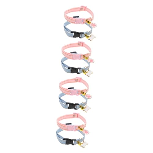 Supvox 8 STK Katzenhalsband Kätzchenhalsbänder Für Jungen Süße Katzenhalsbänder Halsketten Für Mädchen Halskette Für Mädchen Kätzchen Zubehör Baumwolle Polyester Drinnen von Supvox