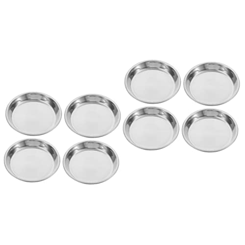 Supvox 8 STK Katzennapf Edelstahl katzenbecken Edelstahl Futterautomat für Haustiere pet Bowl katzenfutter schüssel Katzennäpfe Futternäpfe Edelstahl Futternäpfe für Haustiere von Supvox