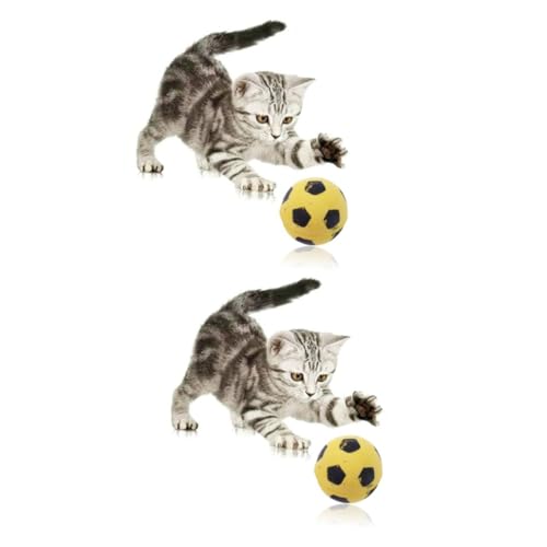 Supvox 8 STK Katzenspielzeug Spielzeuge Meerschweinchen Zum Aufhängen Haustier Katze Hüpfend Hamsterrad Holz Spielzeugbälle Für Katzen Spielzeug Für Katzen Fußball Spielzeugball von Supvox