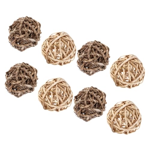 Supvox 8stücke Handgemachte Teeball-kauspielzeuge Aus Weiden Und Heu Für Kleintiere Für Meerschweinchen Kaninchen Und Hamster Zur Zahnpflege Und Spielspaß Supvox 8stücke Handgemachte Teeball-kauspielzeuge Aus Weiden Und Heu Für Kleintiere Für Meerschweinchen Kaninchen Und Hamster Zur Zahnpflege Und Spielspaß von Supvox