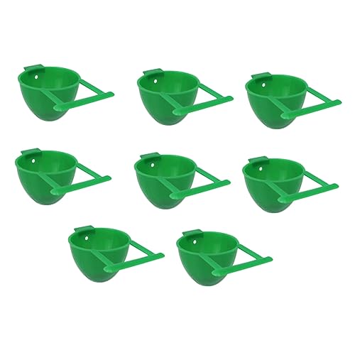 Supvox Papagei Wasser Feeder Kunststoff Runde Schalen 8pcs Vogel Feeder Für Hängen Käfig Zubehör von Supvox