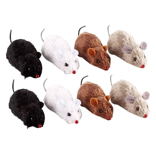 Supvox 8 Stücke Lebensechte Katze Mäuse Spielzeug Wind-up Clockwork Ratte Spielzeug Für Interaktive Spielen Zufällig Supvox 8 Stücke Lebensechte Katze Mäuse Spielzeug Wind-up Clockwork Ratte Spielzeug Für Interaktive Spielen Zufällig von Supvox
