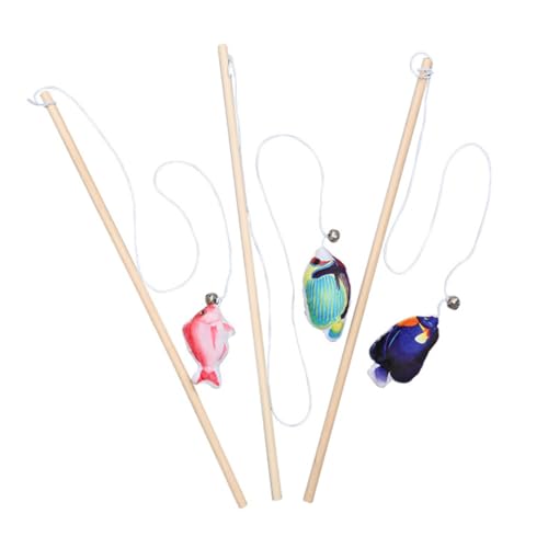 Supvox 9 STK Fischs Tange Lustige Katzen Sticks Katzen-Teaser-Stick Katzenball Katzenspielzeug Trainingsstange Für Haustiere Katze Necken Stock Beißspielzeug Katzenminze Kätzchen Holz Supvox 9 STK Fischs Tange Lustige Katzen Sticks Katzen-Teaser-Stick Katzenball Katzenspielzeug Trainingsstange Für Haustiere Katze Necken Stock Beißspielzeug Katzenminze Kätzchen Holz von Supvox