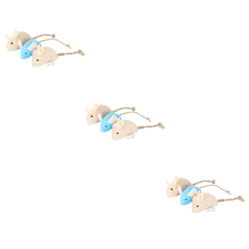 Supvox 9 STK Katzenspielzeug ausgestopfte Ratte Flauschige Kuscheltiere interaktives Spielzeug funnytoys Plüschtier Spielzeuge Mäuse Spielzeug Katze Teaser Katzenminze Katzengras Supvox 9 STK Katzenspielzeug ausgestopfte Ratte Flauschige Kuscheltiere interaktives Spielzeug funnytoys Plüschtier Spielzeuge Mäuse Spielzeug Katze Teaser Katzenminze Katzengras von Supvox