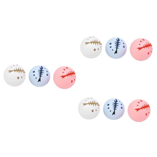 Supvox 9 STK Ballspielzeug für Katzen Katzen-Teaser Katzenspielzeug Federball Leuchtend leuchtkugeln Spielzeuge klingelspielzeug für Haustiere Katze Glocke Spielzeug beissen Katzenball Supvox 9 STK Ballspielzeug für Katzen Katzen-Teaser Katzenspielzeug Federball Leuchtend leuchtkugeln Spielzeuge klingelspielzeug für Haustiere Katze Glocke Spielzeug beissen Katzenball von Supvox