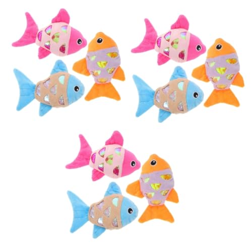 Supvox 9 STK Plüschfisch Fischspielzeug Katzenspielzeug für Wohnungskatzen interaktiv Lovely kuschelig Spielzeuge Plüschtier Tonpapierspielzeug für Haustiere Katze Fisch Spielzeug kauen Supvox 9 STK Plüschfisch Fischspielzeug Katzenspielzeug für Wohnungskatzen interaktiv Lovely kuschelig Spielzeuge Plüschtier Tonpapierspielzeug für Haustiere Katze Fisch Spielzeug kauen von Supvox