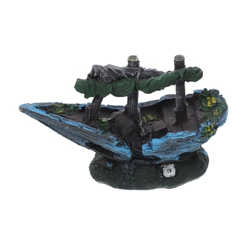 Supvox Realistische Schiffswrack-höhle Aquarium-Dekoration Aquarium-Ornamente für Süßwasser-Betta-Fische Versteck Supvox Realistische Schiffswrack-höhle Aquarium-Dekoration Aquarium-Ornamente für Süßwasser-Betta-Fische Versteck von Supvox