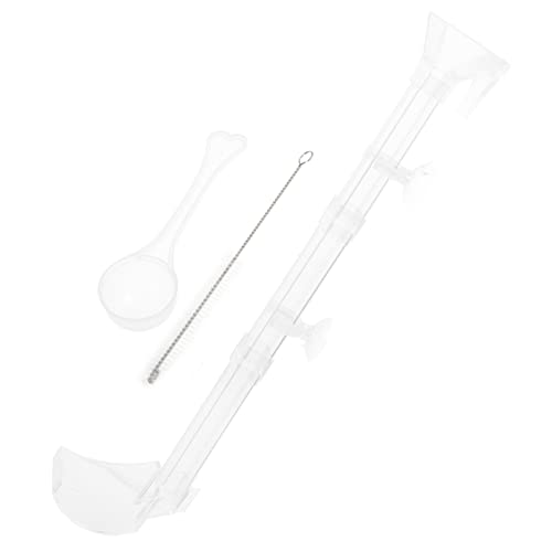 Supvox Automatic Fish Feeder Garnelen futterrohr Fischfutteraufbewahrung Fischfutterautomat Tank Futterschlauch für Garnelen im Aquarium Futterbehälter Plastik Transparent von Supvox