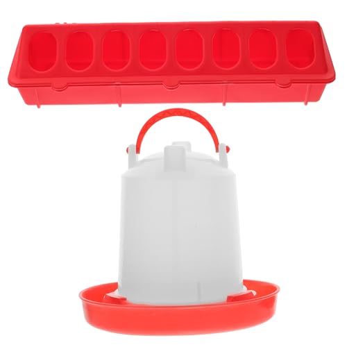 Supvox Automatischer Hühner Futterspender mit Wassertränke und Langem Futtertrog Robust Kippsicher Leicht zu Reinigen Geeignet für Geflügel und Papageien Langlebig und Praktisch Supvox Automatischer Hühner Futterspender mit Wassertränke und Langem Futtertrog Robust Kippsicher Leicht zu Reinigen Geeignet für Geflügel und Papageien Langlebig und Praktisch von Supvox