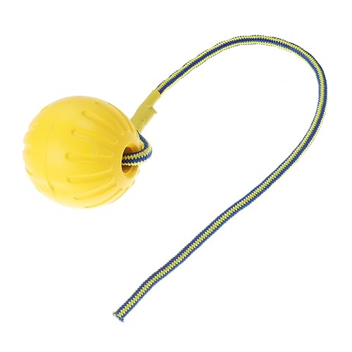 Supvox Hund Mit Seil 9cm Gelb Eva Haustier Spielzeug Zerrspielzeug Apportieren Für Hunde Sicheres Robustes Trainingsspielzeug von Supvox