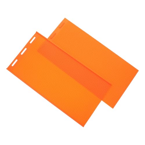 Supvox Bienenwachs Pressform Wabenmuster Wabenwachsplattenform Wiederverwendbar Flexibel Langlebig Für Hobby Imker Orange von Supvox