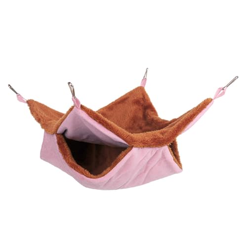 Supvox Doppellagige Plüsch Hängematte für Eichhörnchen und Zuckergleiter Gepolstertes Warmes Schlafnest Großes Haustierbett in Sicherer Rückzugsort für Kleine Nager und Kleintiere Supvox Doppellagige Plüsch Hängematte für Eichhörnchen und Zuckergleiter Gepolstertes Warmes Schlafnest Großes Haustierbett in Sicherer Rückzugsort für Kleine Nager und Kleintiere von Supvox