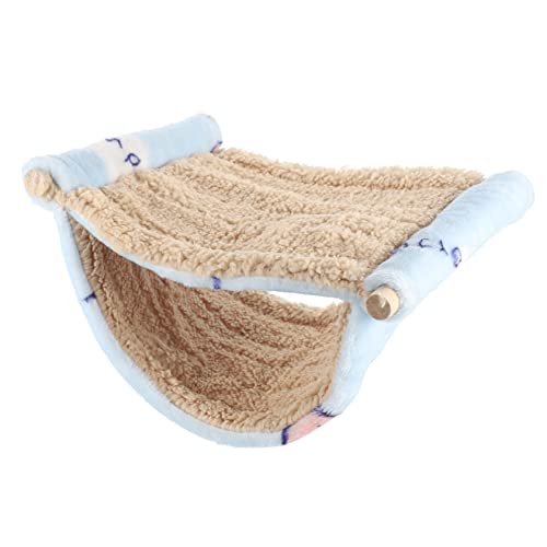 Supvox Doppellagiges Hängematten-schlafnest Kuschelhüttenzelt Spielzeughängematte Großer Vogelkäfig Rattenzubehör Hamsterplüsch Einstreu Für Kleintiere Betthamster Sky-Blue Flanell Supvox Doppellagiges Hängematten-schlafnest Kuschelhüttenzelt Spielzeughängematte Großer Vogelkäfig Rattenzubehör Hamsterplüsch Einstreu Für Kleintiere Betthamster Sky-Blue Flanell von Supvox