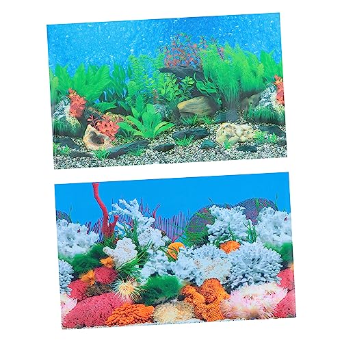 Supvox Doppelseitiger Aquarium Hintergrundaufkleber mit Korallenmotiv wasserdichte Dekoration für Fischkästen und Heimwände Langlebig und Anzubringen Supvox Doppelseitiger Aquarium Hintergrundaufkleber mit Korallenmotiv wasserdichte Dekoration für Fischkästen und Heimwände Langlebig und Anzubringen von Supvox