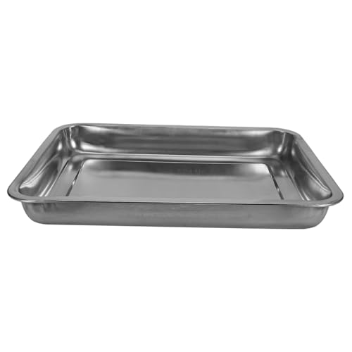 Supvox Edelstahl Vogelbadewanne Langlebig Sicher Glatt Kanten Vogelkäfig Zubehör Multifunktional für Wellensittiche Papageien Haustierdusche Reinigungsschale von Supvox