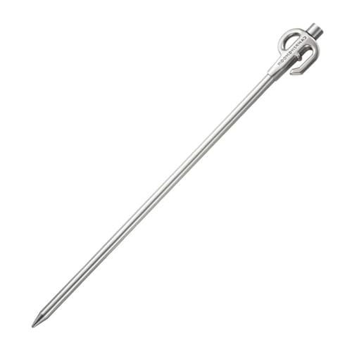 Supvox Stainless Steel Tie Out Stake Für Hunde Robuste Zeltheringe Für Camping Und Outdoor-aktivitäten Mit Drehbarem Ring Und Einfacher Handhabung Für Hundetraining Und von Supvox