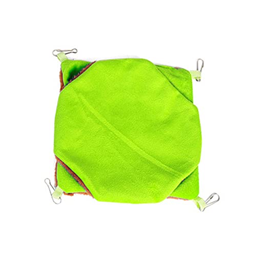 Supvox Double Layer Squirrel Nest Warmes Plüsch-hängemattenbett Für Zuckergleiter Und Kleintiere Grün s Gemütlicher Schlafplatz Für Haustiere Für Hohe Plätze von Supvox