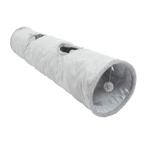 Supvox Faltbarer Katzentunnel Nest Wildlederstoff Katzenspielzeug Trainingsbett für Kätzchen und Welpen Grau Supvox Faltbarer Katzentunnel Nest Wildlederstoff Katzenspielzeug Trainingsbett für Kätzchen und Welpen Grau von Supvox