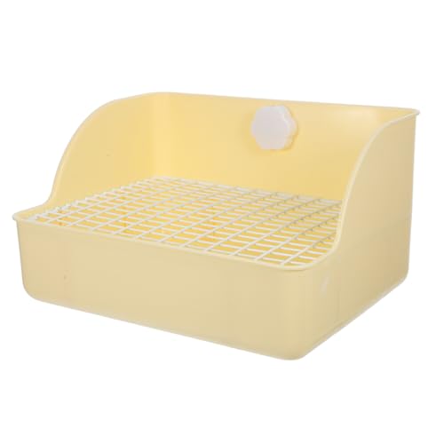 Supvox Große Kaninchentoilette für Kleintiere Komfortable Ecktoilette aus Langlebigem Material für Hamster Meerschweinchen und Chinchillas mit Spritzschutz und Einfacher Supvox Große Kaninchentoilette für Kleintiere Komfortable Ecktoilette aus Langlebigem Material für Hamster Meerschweinchen und Chinchillas mit Spritzschutz und Einfacher von Supvox