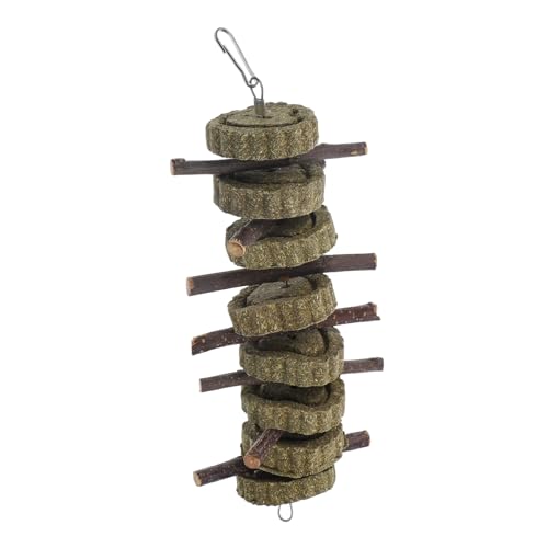 Supvox Kauspielzeug Für Kleine Tiere Gesundes Chewing Toy Für Kaninchen Und Hamster Effektives Zähneknirschen Mit Apfelzweigen Und Heu Für Tägliche Beschäftigung von Supvox