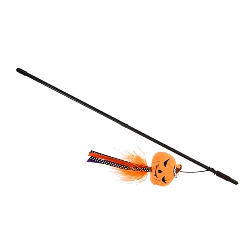 Supvox Halloween Katzen Spielangel Teaser Stick aus Kratzfestem Material Interaktives Katzen für Kätzchen Fördert Bewegung und Pfotenjagd Gelber Kürbis Design Pet Toy Supvox Halloween Katzen Spielangel Teaser Stick aus Kratzfestem Material Interaktives Katzen für Kätzchen Fördert Bewegung und Pfotenjagd Gelber Kürbis Design Pet Toy von Supvox
