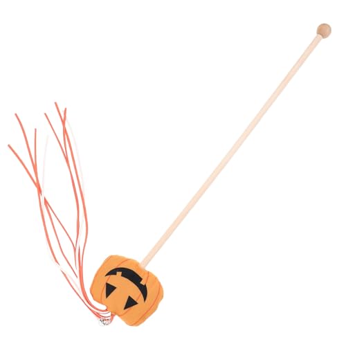 Supvox Halloween Katzen Spielangel mit Kürbis Design Dekorativer Katzen Teaserstab aus Sicherem Langlebigem Material Interaktives Haustierspielzeug zur Beschäftigung und Bindungsförderung Supvox Halloween Katzen Spielangel mit Kürbis Design Dekorativer Katzen Teaserstab aus Sicherem Langlebigem Material Interaktives Haustierspielzeug zur Beschäftigung und Bindungsförderung von Supvox