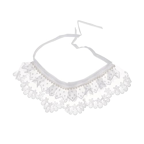 Supvox Haustier Halsband Halstuch Für Hunde Verstellbares Design Aus Hochwertigem Weiß Für Kleine Und Große Hunde Vielseitiges Haustierzubehör Für Jeden Anlass von Supvox