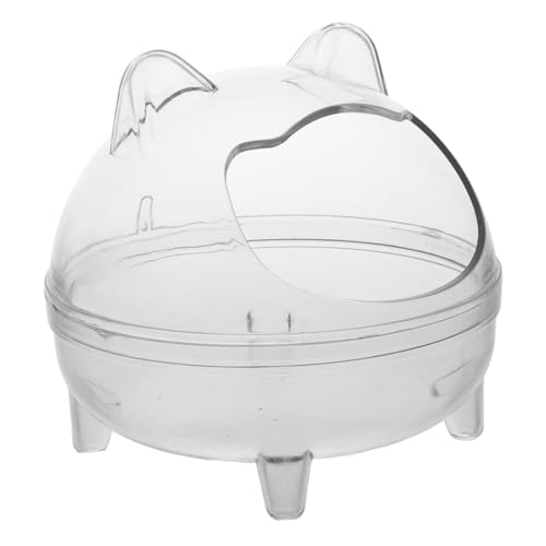 Supvox Hamster Badezimmer Toilette Zubehör Für Kleintierkäfige Hamster Käfigbadzubehör Badebehälter Für Kleine Haustiere Mäusebadzubehör Badewanne Kleiner Tiertoiletten Transparent Abs von Supvox