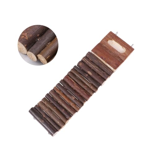 Supvox Hamster Kletterleiter Aus Holz Flexible Hängebrücke Für Nager Spielzeug Klettern Und Nagen Geeignet Für Hamster Und Vögel von Supvox