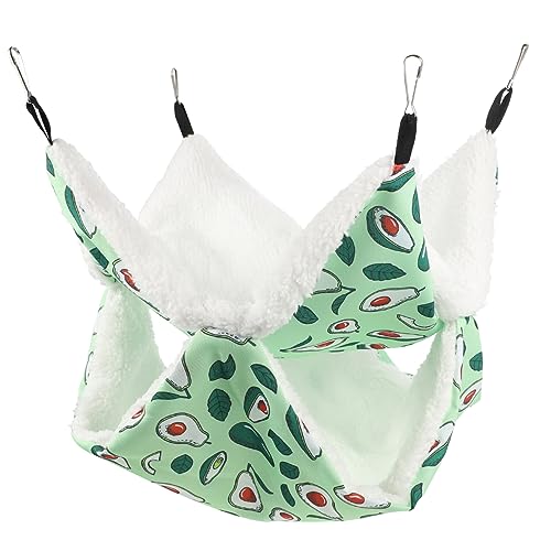 Supvox Guinea Pig Hammock Für Hamster Bequeme Doppellagige Hängematte Für Kleine Haustiere Warmes Schlafbett Für Chinchillas Und Nagetiere Für Winter Und Entspannte Ruhezeiten von Supvox