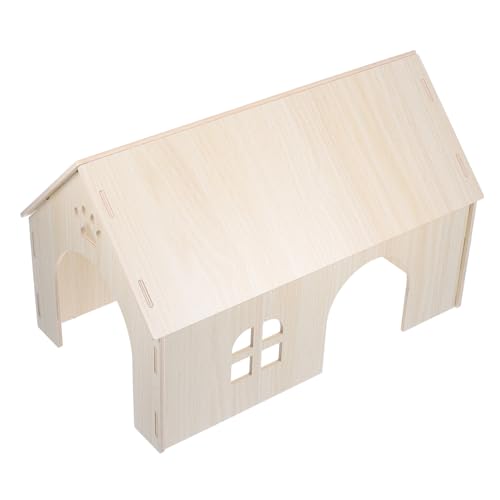 Supvox Hamster Holzhaus aus Natürlichem Langlebigem Holz Verschleißfestes Kleintierversteck für Meerschweinchen Hamster Igel Eichhörnchen Sicheres Nest zum Ausruhen Fressen Supvox Hamster Holzhaus aus Natürlichem Langlebigem Holz Verschleißfestes Kleintierversteck für Meerschweinchen Hamster Igel Eichhörnchen Sicheres Nest zum Ausruhen Fressen von Supvox