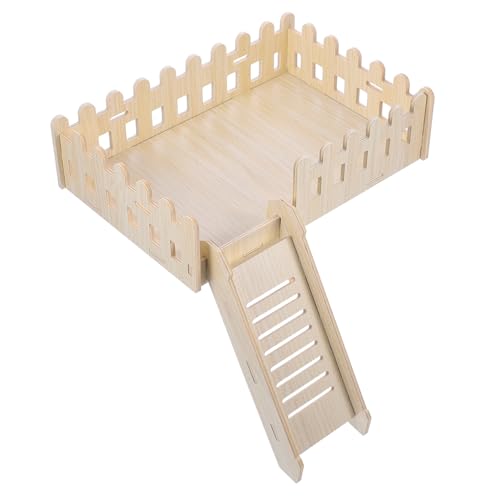 Supvox Hamster Holzspielplattform mit Leiter für Käfiggestaltung von Hamstern und Kleinen Tieren Fördert Bewegung und Gesundheit Supvox Hamster Holzspielplattform mit Leiter für Käfiggestaltung von Hamstern und Kleinen Tieren Fördert Bewegung und Gesundheit von Supvox