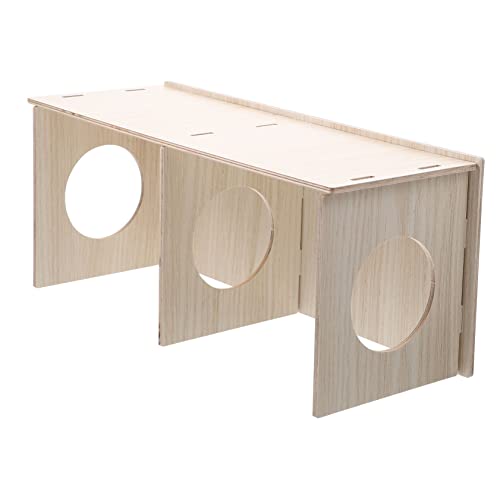 Supvox Hamster-mehrkammer-versteck Auf Stelzen Holzversteckhaus Für Meerschweinchen Hütte Leicht Zu Reinigendes Design Für Haustiere Supvox Hamster-mehrkammer-versteck Auf Stelzen Holzversteckhaus Für Meerschweinchen Hütte Leicht Zu Reinigendes Design Für Haustiere von Supvox
