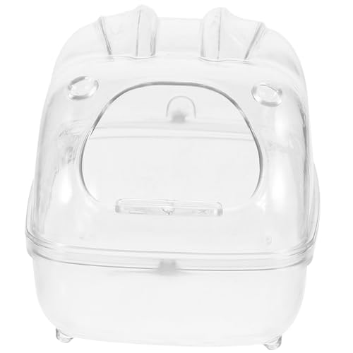 Supvox Hamster Sandbad Box mit Multifunktionalem Design als Toiletten und Sandbadbehälter Kleiner Käfigzubehör für Meerschweinchen und Kleintiere Transparent Glatte Kanten Einfach zu Supvox Hamster Sandbad Box mit Multifunktionalem Design als Toiletten und Sandbadbehälter Kleiner Käfigzubehör für Meerschweinchen und Kleintiere Transparent Glatte Kanten Einfach zu von Supvox