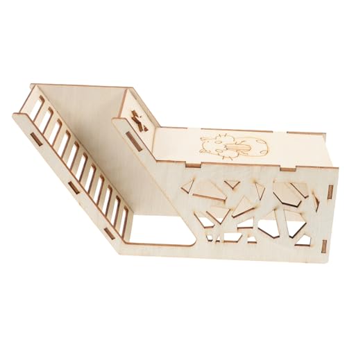 Supvox Hamster Versteck aus Holz mit Rampe Kleintier Haus für Meerschweinchen Eichhörnchen und Hamster Langlebiges Rückzugsort zum Klettern und Ausruhen Sicherer Unterschlupf für Kleine Supvox Hamster Versteck aus Holz mit Rampe Kleintier Haus für Meerschweinchen Eichhörnchen und Hamster Langlebiges Rückzugsort zum Klettern und Ausruhen Sicherer Unterschlupf für Kleine von Supvox