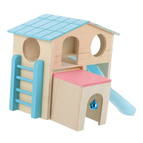 Supvox Hamster Versteck aus Robustem Holz mit Rutsche und Leiter Vielseitiges Spielhaus und Rückzugsort für Zwerghamster und Kleine Nager Farbenfrohes Haustierspielzeug für Kleintiere Supvox Hamster Versteck aus Robustem Holz mit Rutsche und Leiter Vielseitiges Spielhaus und Rückzugsort für Zwerghamster und Kleine Nager Farbenfrohes Haustierspielzeug für Kleintiere von Supvox