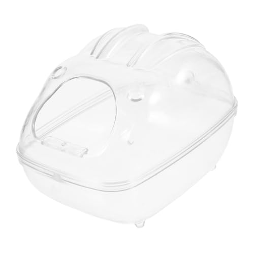 Supvox Hamster Sandbad Box Transparente Badezimmerlösung Für Meerschweinchen Und Hamster Vielseitig Einsetzbar Als Toilette Oder Einfach Zu Reinigen Und Transportieren Mittlere Design von Supvox