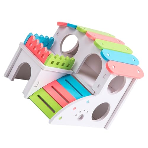Supvox Holz Hamster Bett Klettern Leiter Haustier Mäuse Kabine Hamster Wohnraum Nest Käfig Supvox Holz Hamster Bett Klettern Leiter Haustier Mäuse Kabine Hamster Wohnraum Nest Käfig von Supvox