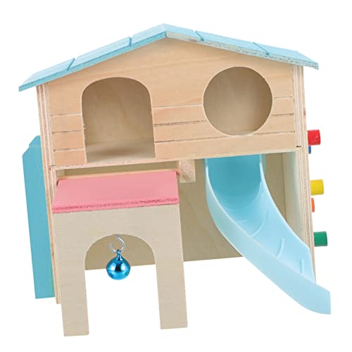 Supvox Wooden Hamster House Mit Rutsche Und Leiter Kauspielzeug Und Spielplatz Für Hamster Zwerghamster Und Andere Kleintiere Atmungsaktives Design Für Und Supvox Wooden Hamster House Mit Rutsche Und Leiter Kauspielzeug Und Spielplatz Für Hamster Zwerghamster Und Andere Kleintiere Atmungsaktives Design Für Und von Supvox